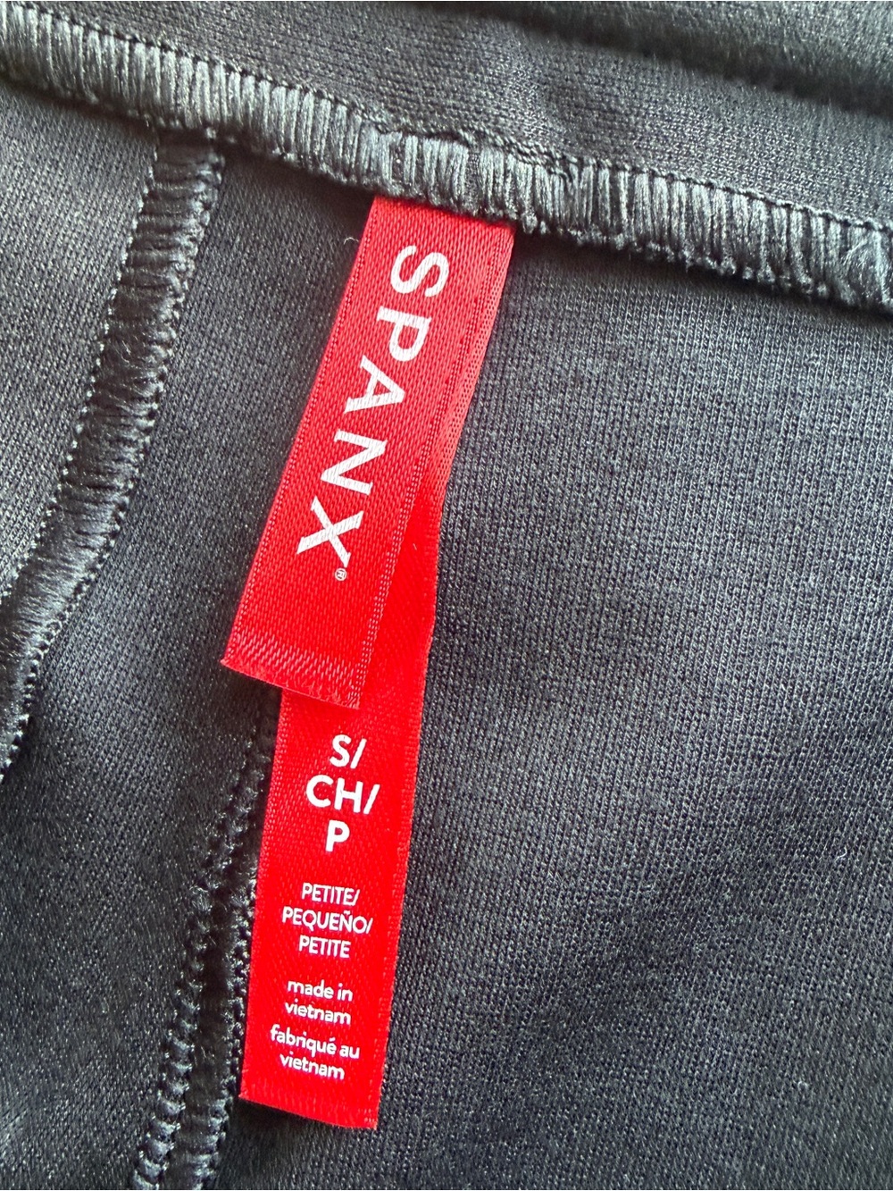 NWT SPANX Perfect Fit Black High-Rise Wide-Leg Pant Trousers S petite chic - Picture 4 of 12